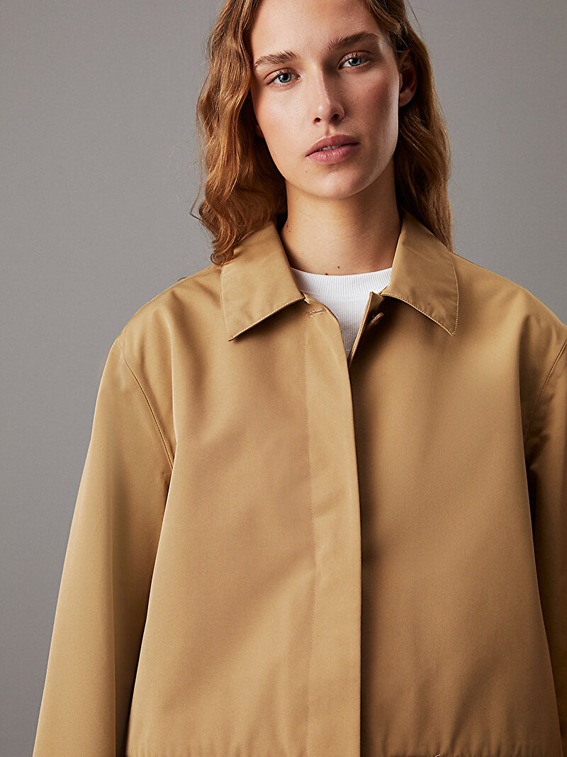 Calvin Klein Kahverengi Renkli Kadın Bonded Kaban