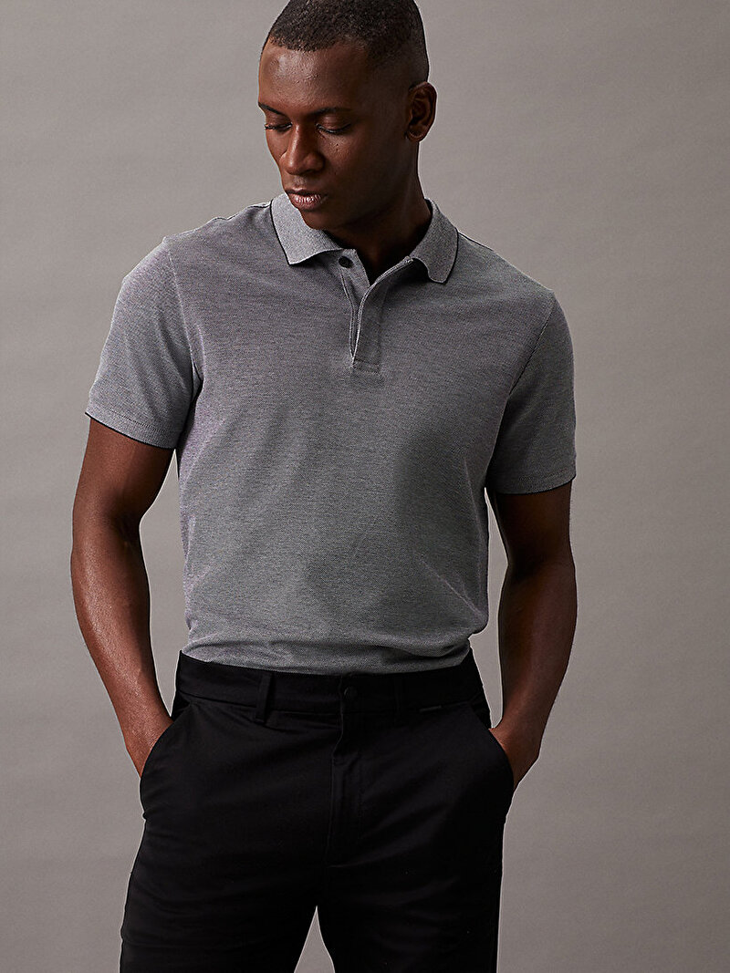 Erkek Oxford Two Tone Polo T-Shirt