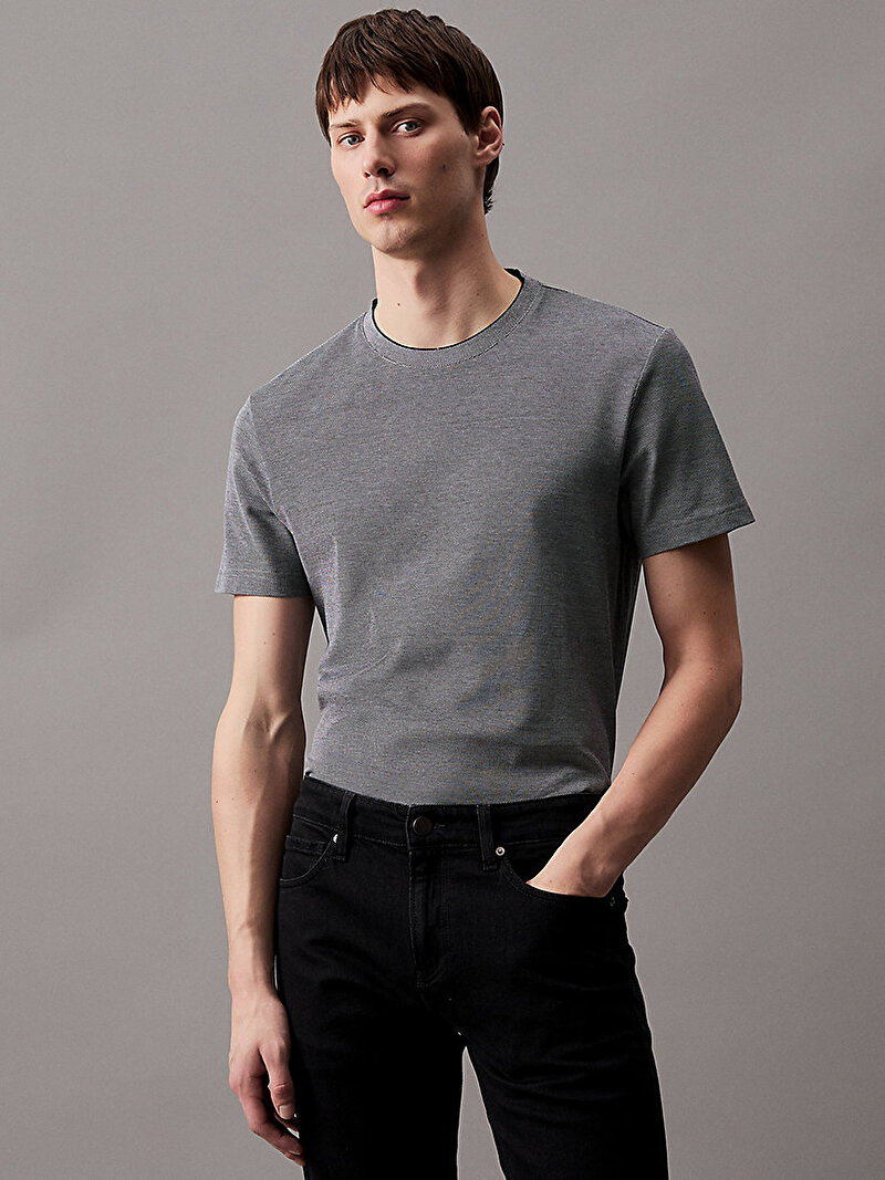 Erkek Oxford Two Tone T-Shirt