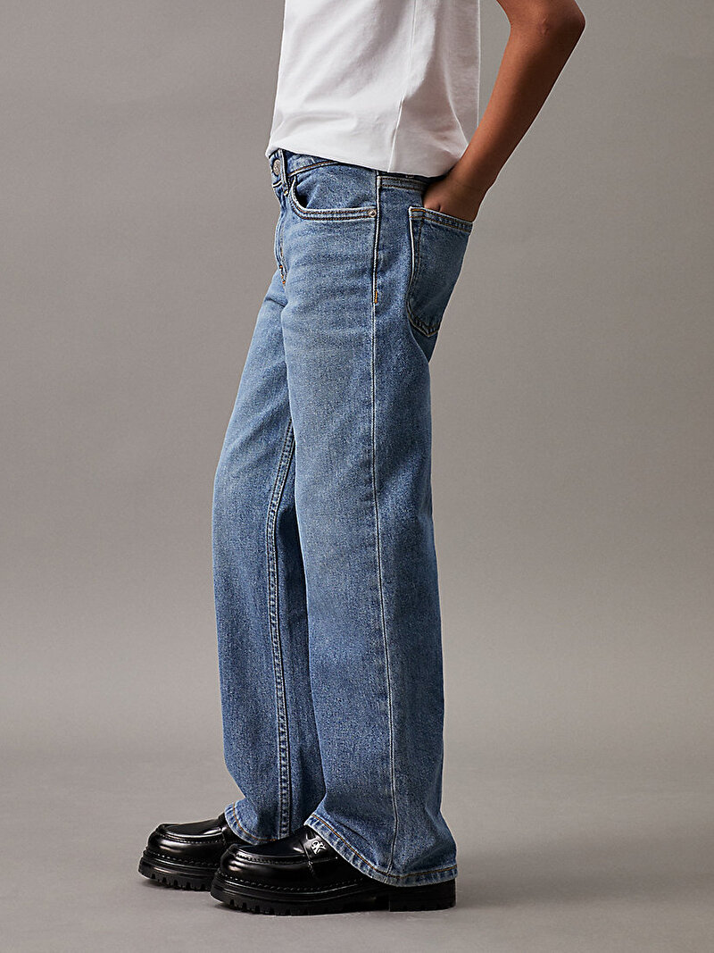 Kız Çocuk Wide Leg Jean Pantolon