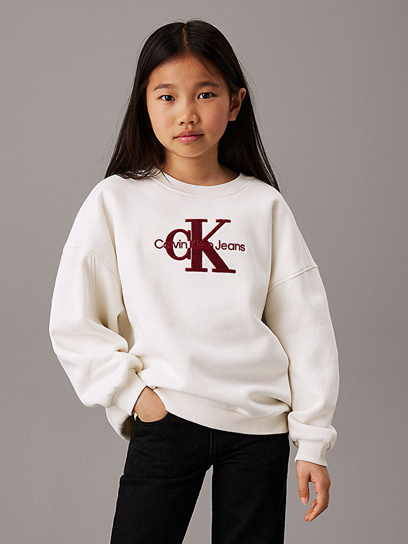 Kız Çocuk Teddy Monologo Sweatshirt