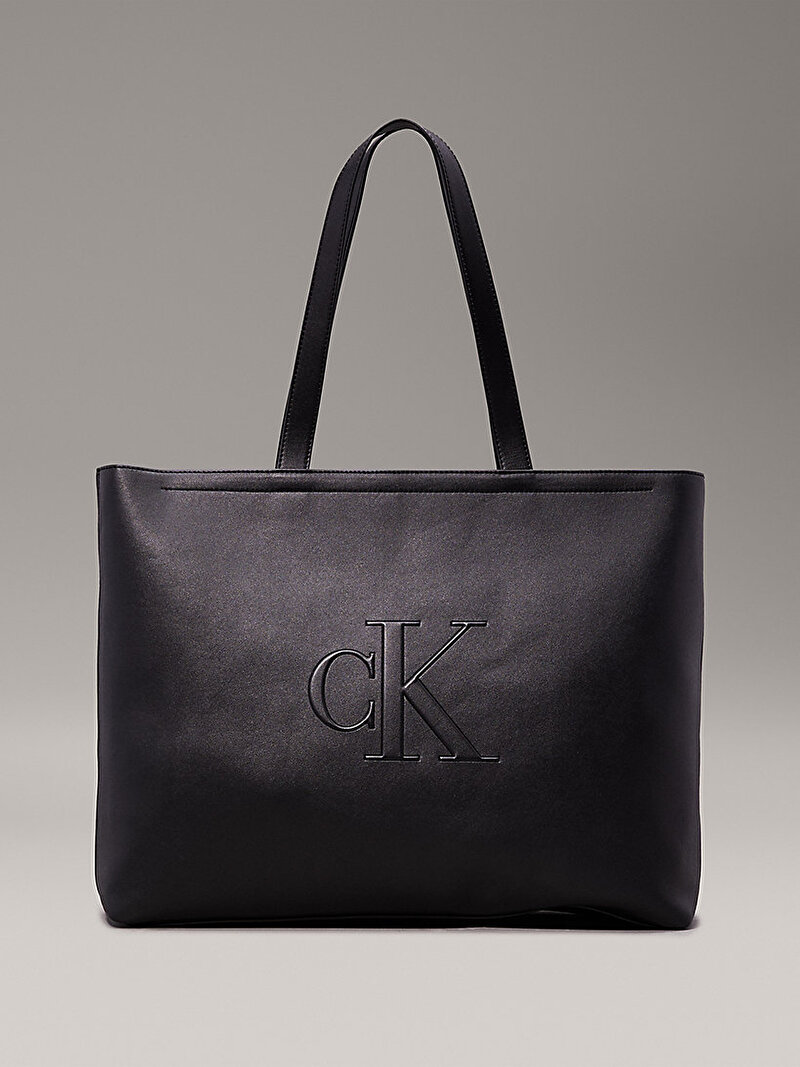 Calvin Klein Siyah Renkli Kadın Sculpted Slim Tote Çanta