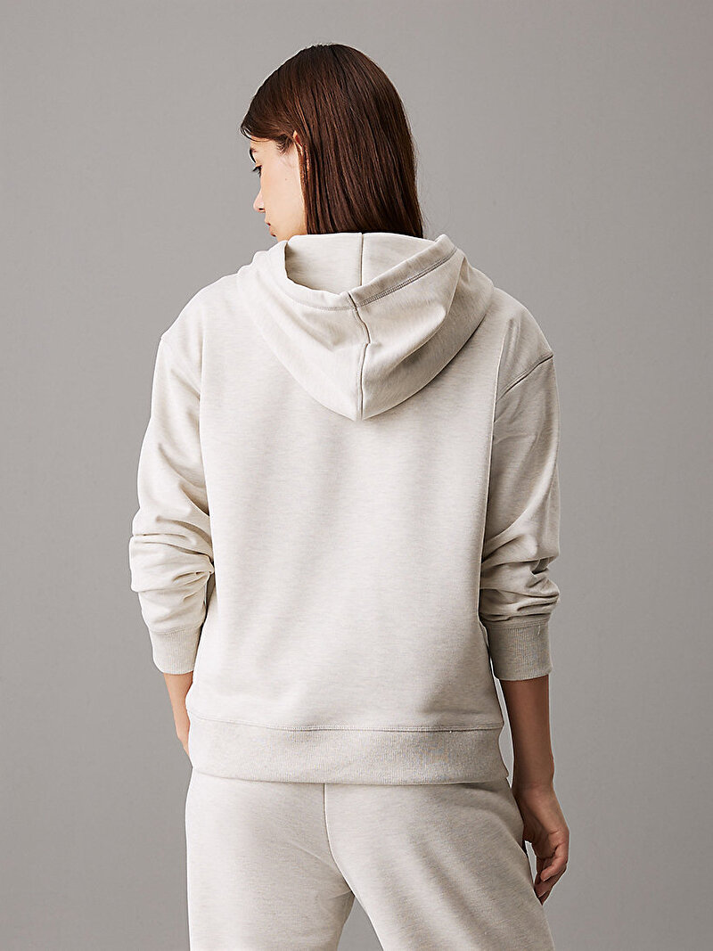 Calvin Klein Bej Renkli Kadın Pullover Hoodie Sweatshirt