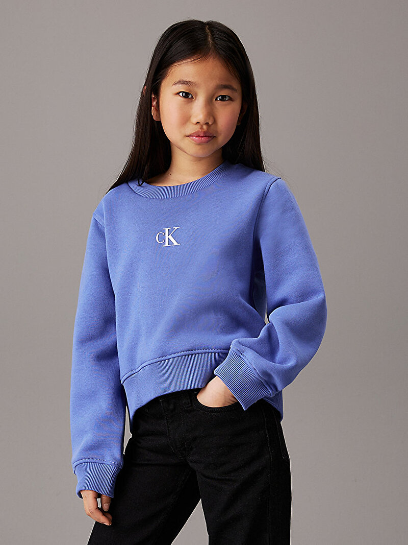 Kız Çocuk Ck Logo Sweatshirt