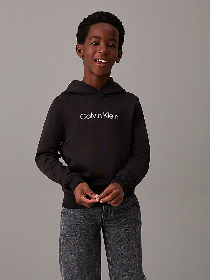 Calvin Klein Siyah Renkli Erkek Çocuk Regular Sweatshirt