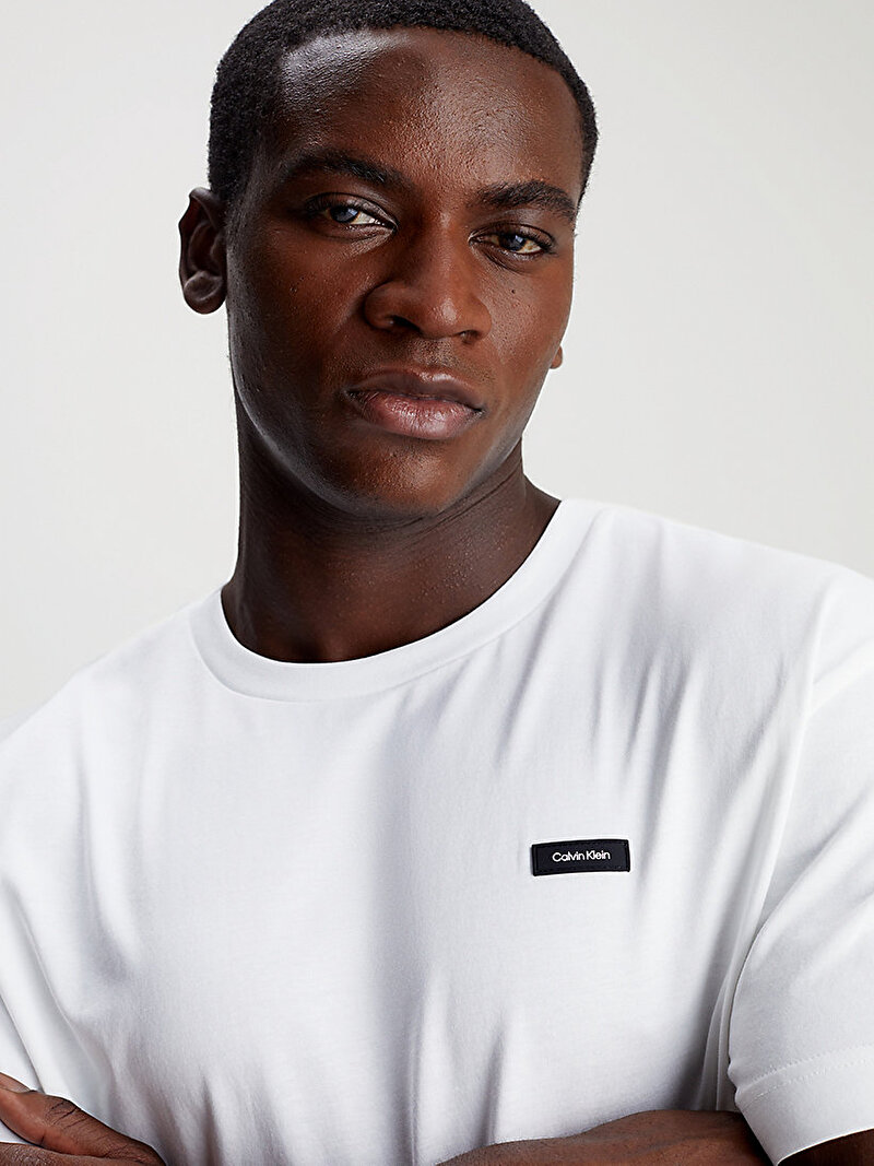 Calvin Klein Beyaz Renkli Erkek Cotton Comfort Fit T-Shirt