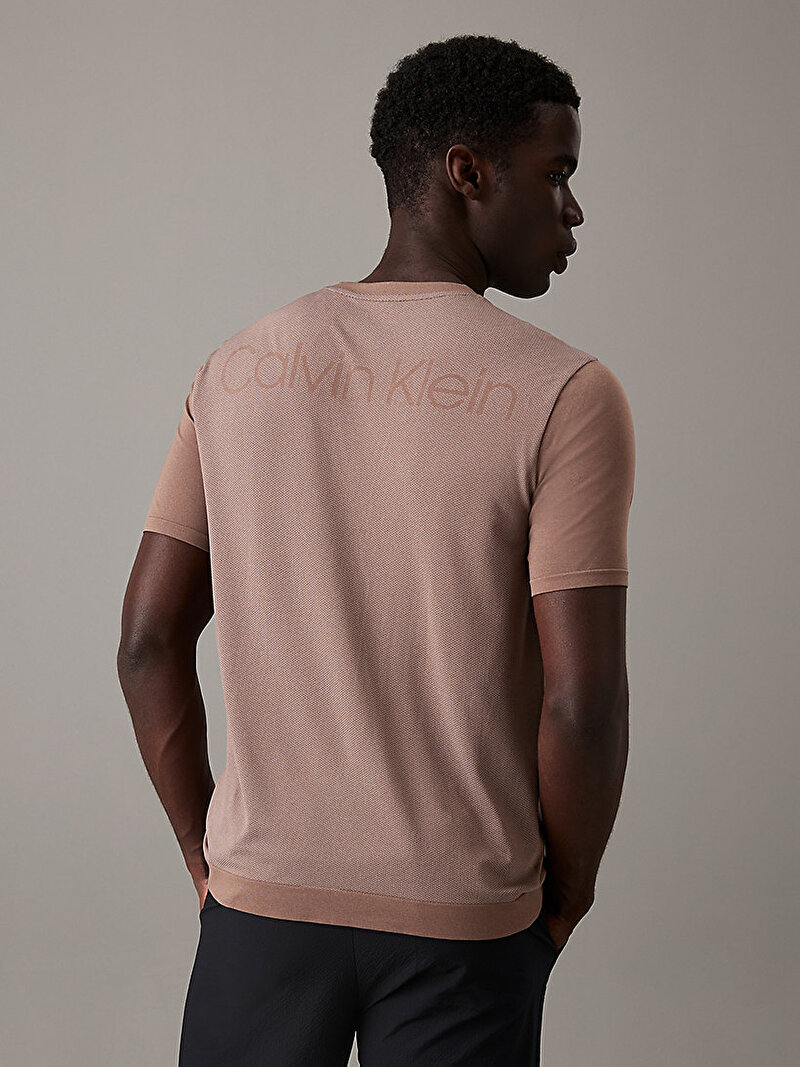 Calvin Klein Kahverengi Renkli Erkek Performance T-Shirt