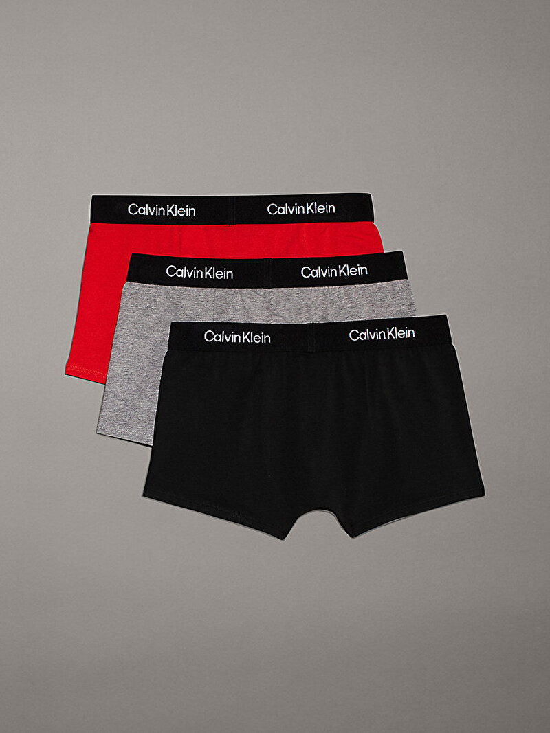 Calvin Klein Çok renkli Renkli Erkek Çocuk 3'Lü Trunk Boxer