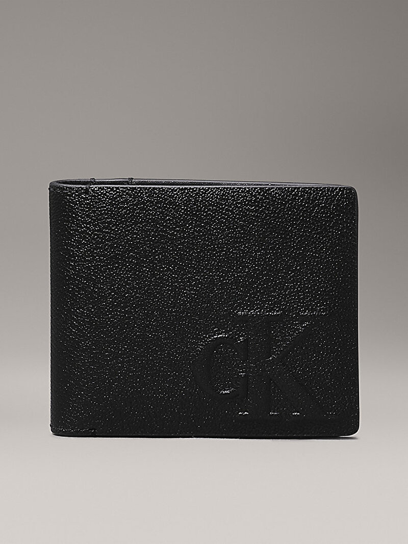 Erkek Logo Emboss Bifold Cüzdan