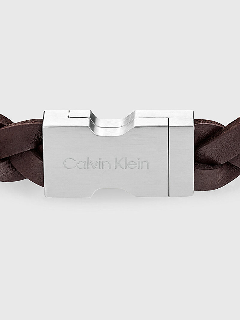 Calvin Klein Kahverengi Renkli Erkek Industrial Hardware Bileklik