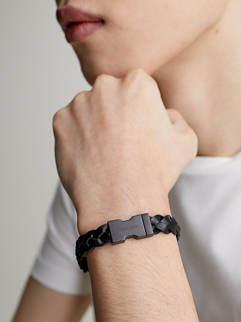 Calvin Klein Siyah Renkli Erkek Industrial Hardware Bileklik