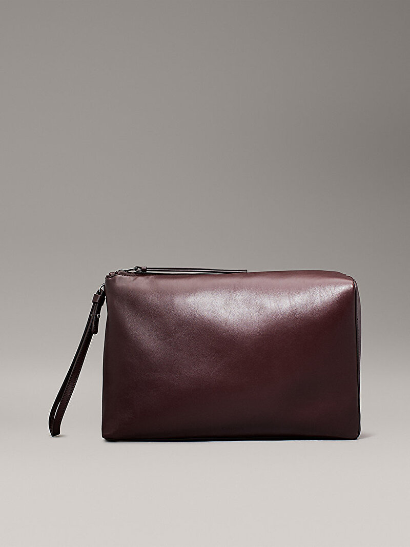 Kadın Ck Leather Clutch Çanta