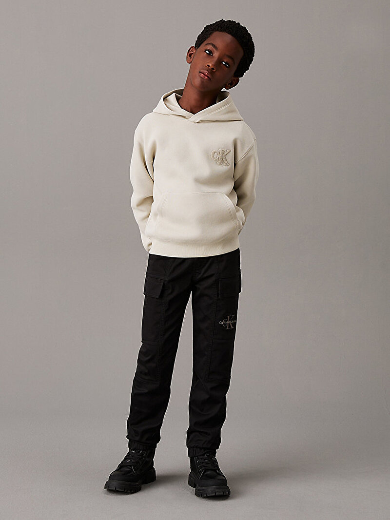 Calvin Klein Siyah Renkli Erkek Çocuk Essential Woven Cargo Pantolon