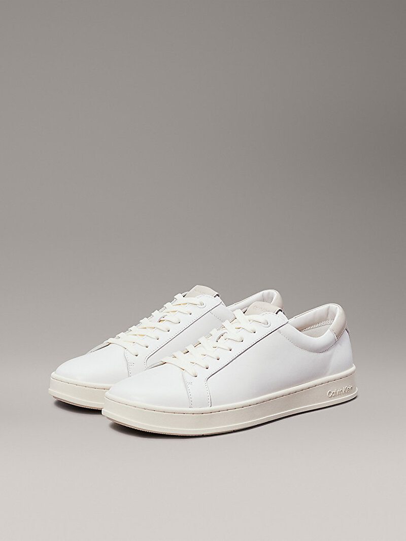 Calvin Klein Beyaz Renkli Erkek Low Top Lace Up Sneaker