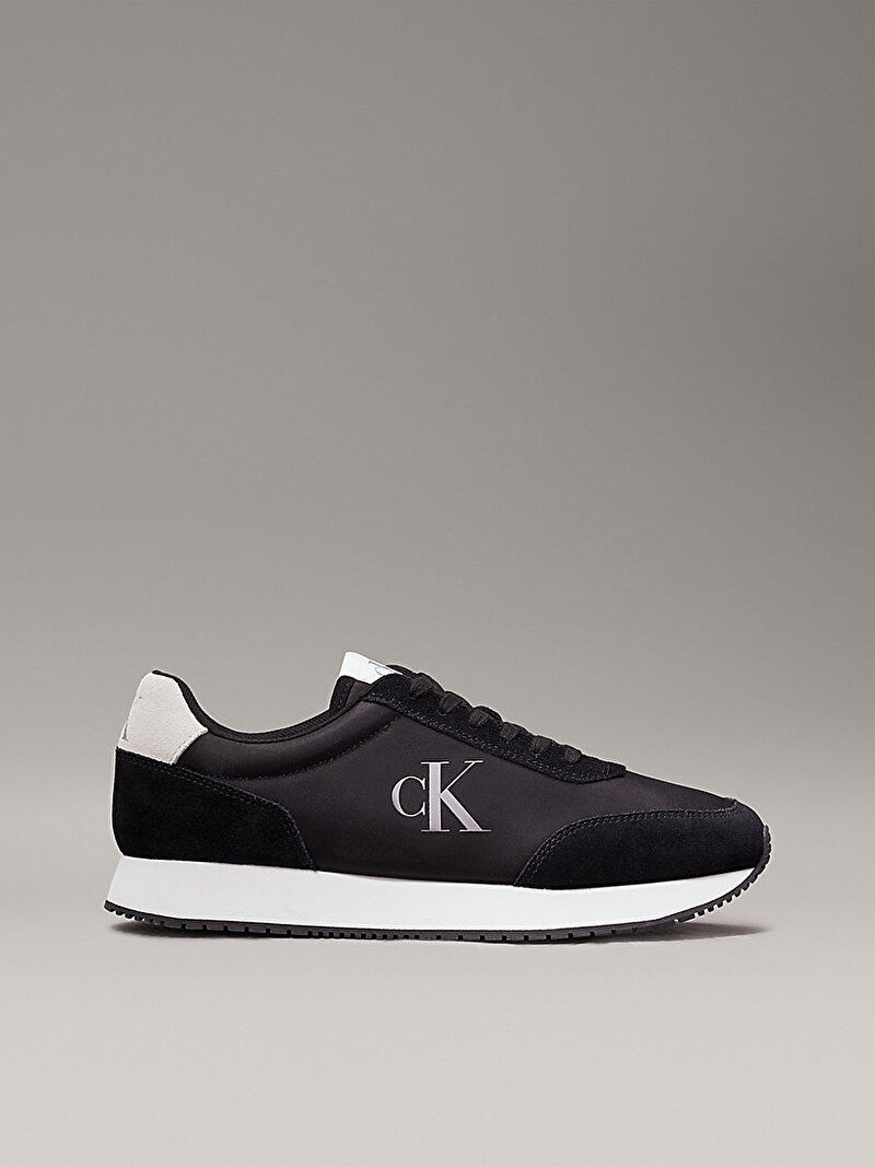 Calvin Klein Siyah Renkli Erkek Retro Runner Sneaker