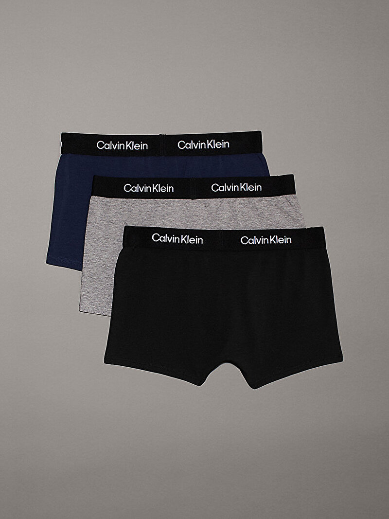 Calvin Klein Çok renkli Renkli Erkek Çocuk 3'Lü Trunk Boxer