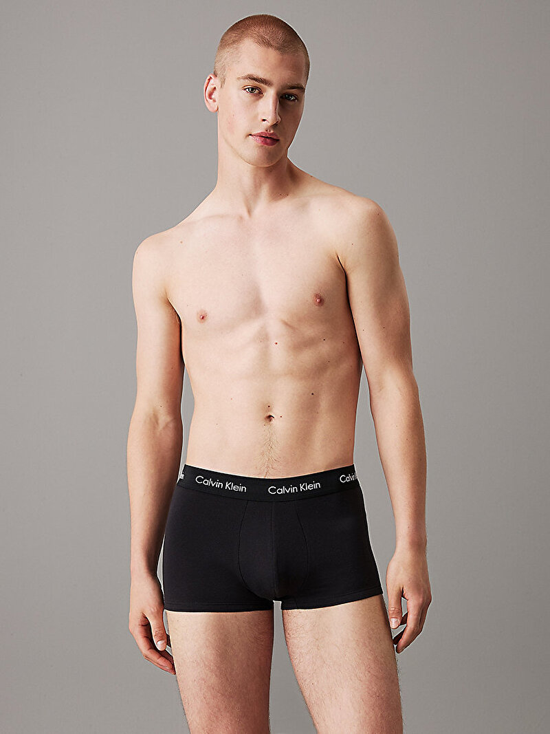 Calvin Klein Çok renkli Renkli Erkek 3'Lü Low Rise Trunk Boxer