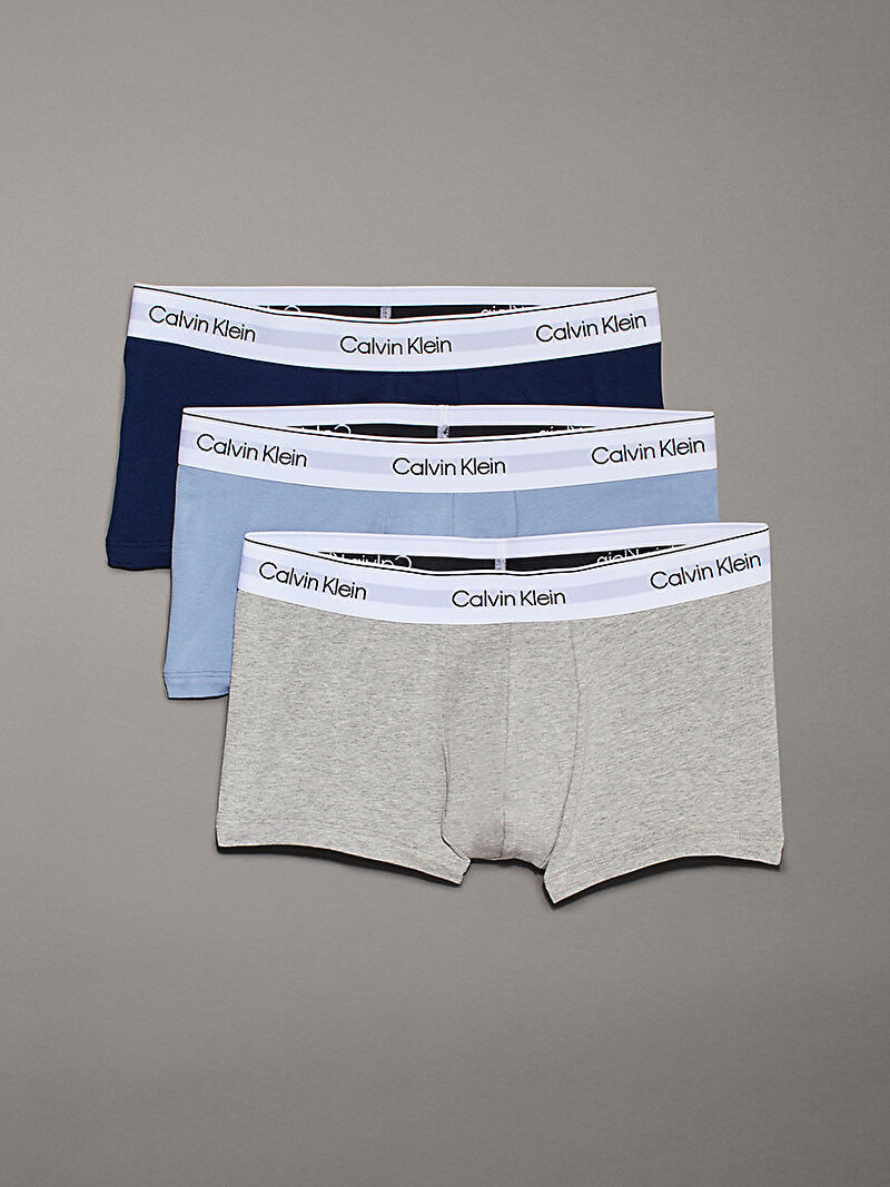 Calvin Klein Çok renkli Renkli Erkek 3'Lü Low Rise Trunk Boxer