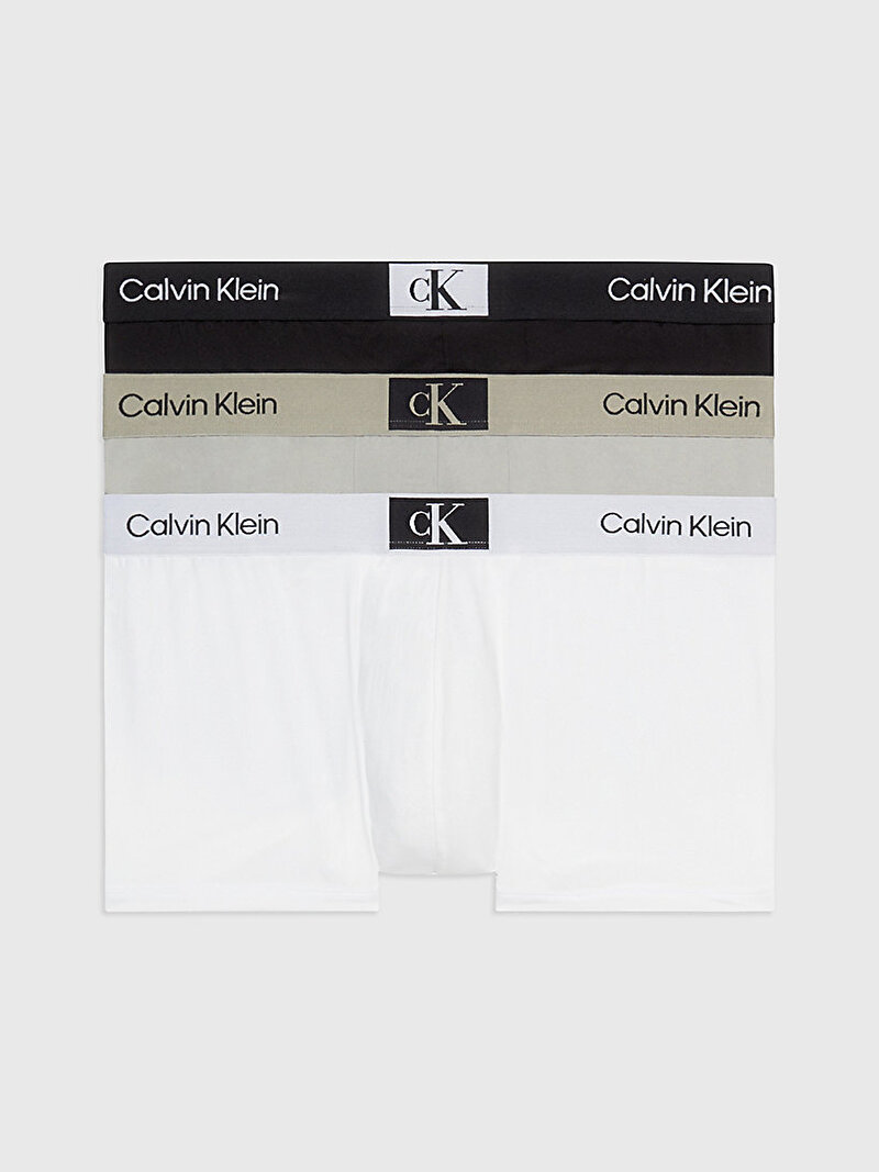 Calvin Klein Çok renkli Renkli Erkek 3'Lü Low Rise Trunk Boxer