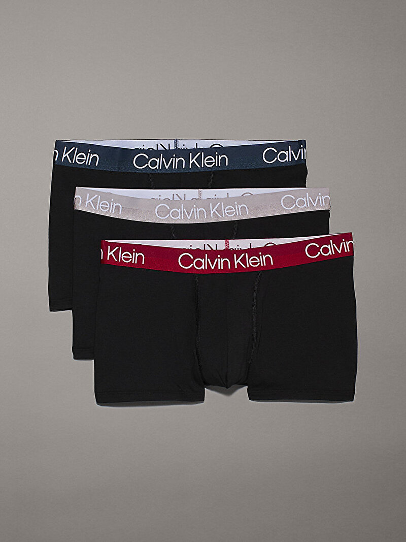 Calvin Klein Siyah Renkli Erkek 3'Lü Trunk Boxer