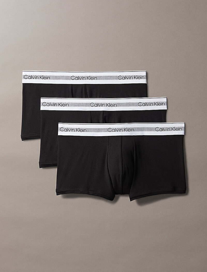 Calvin Klein Siyah Renkli Erkek 3'Lü Low Rise Trunk Boxer