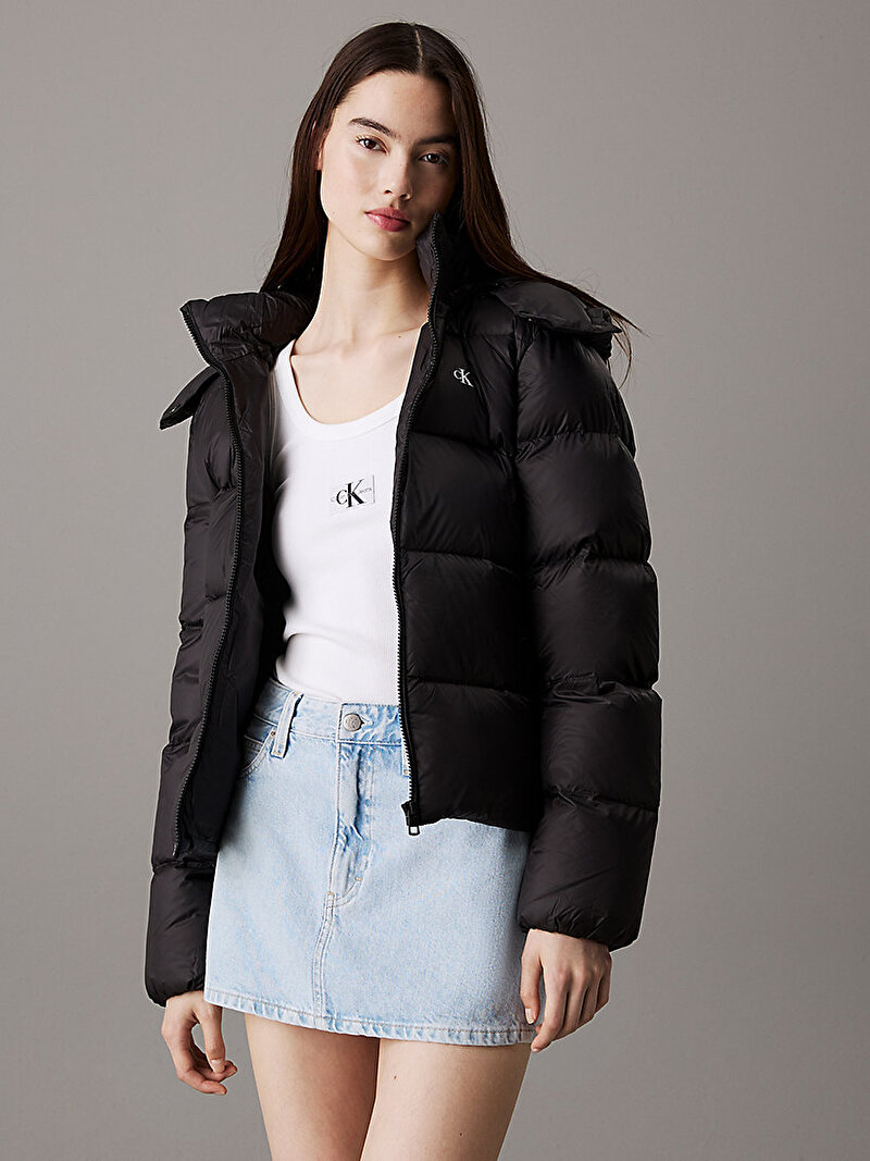 Calvin Klein Siyah Renkli Kadın Puffer Mont