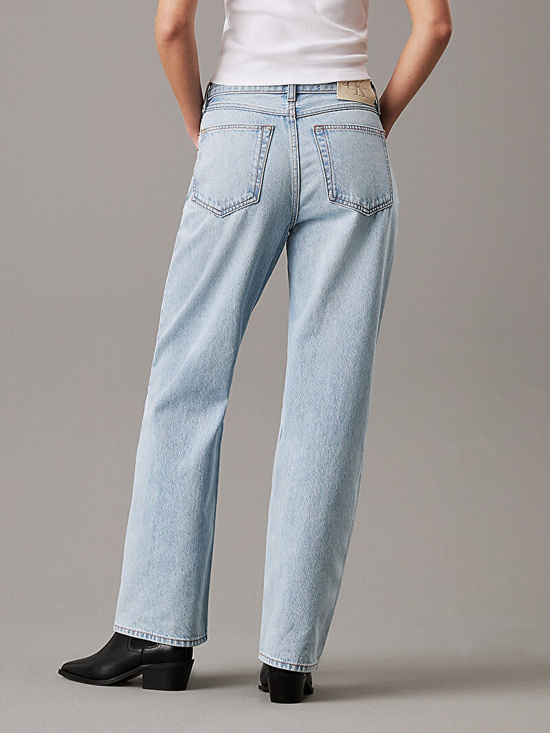 Calvin Klein Mavi Renkli Kadın Hero 90'S Straight Jean Pantolon