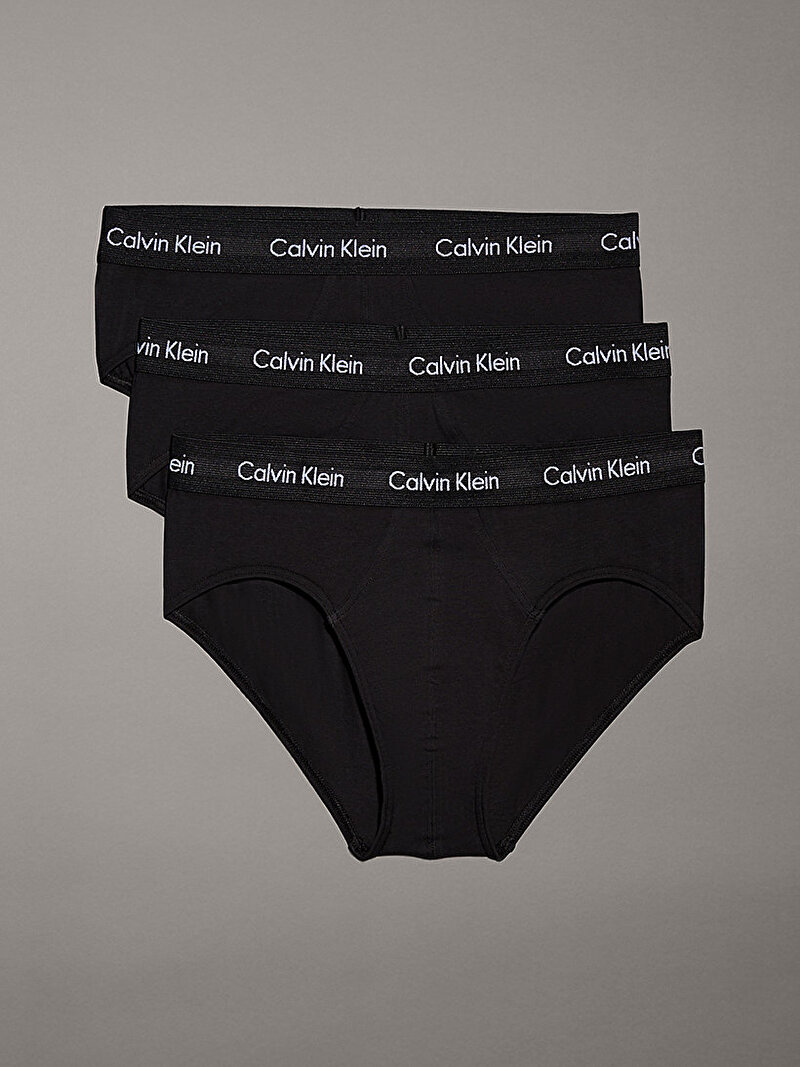 Calvin Klein Siyah Renkli Erkek 3'Lü Hip Brief Slip Külot