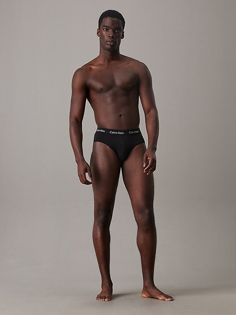 Calvin Klein Siyah Renkli Erkek 3'Lü Hip Brief Slip Külot