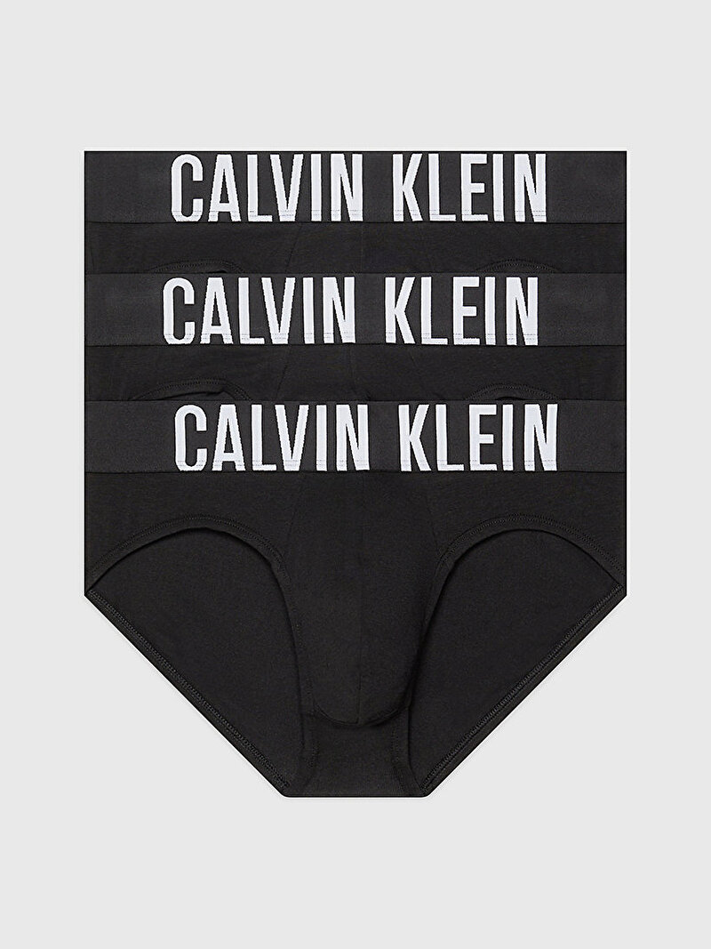 Calvin Klein Siyah Renkli Erkek 3'Lü Hip Brief Slip Külot