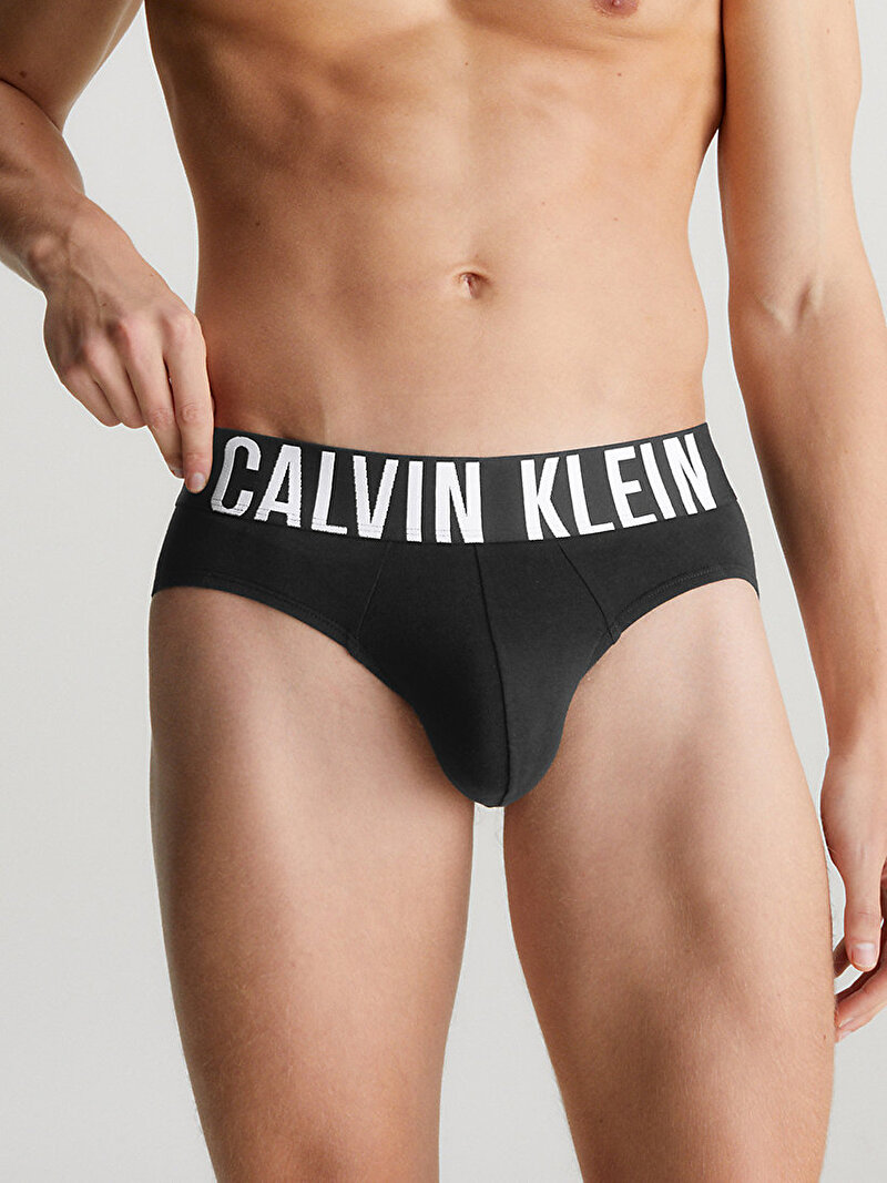 Calvin Klein Siyah Renkli Erkek 3'Lü Hip Brief Slip Külot