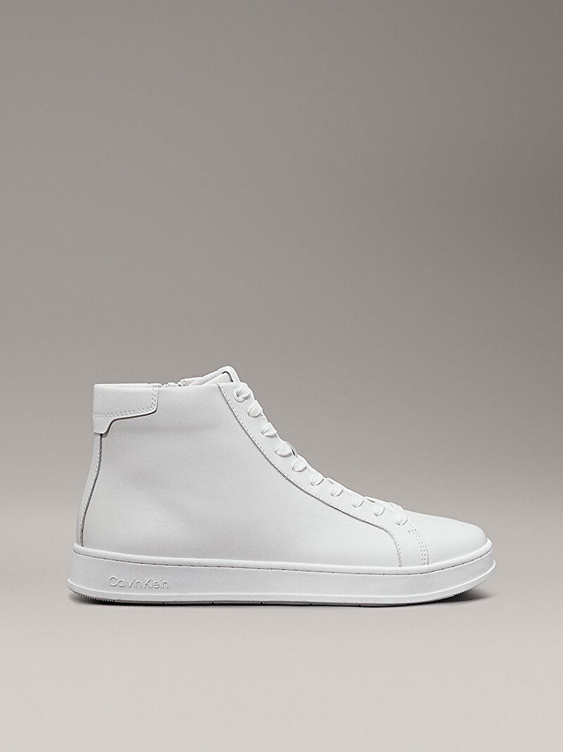 Calvin Klein Beyaz Renkli Erkek High Top Lace Up Sneaker