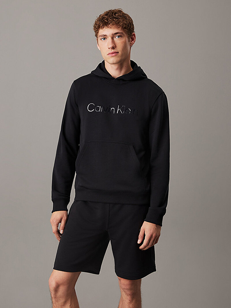 Calvin Klein Siyah Renkli Erkek Hoodie Sweatshirt