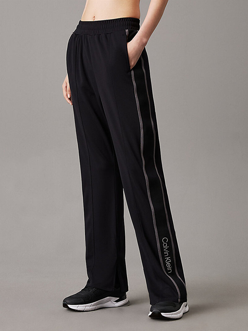 Calvin Klein Siyah Renkli Kadın Straight Wide Leg Pantolon