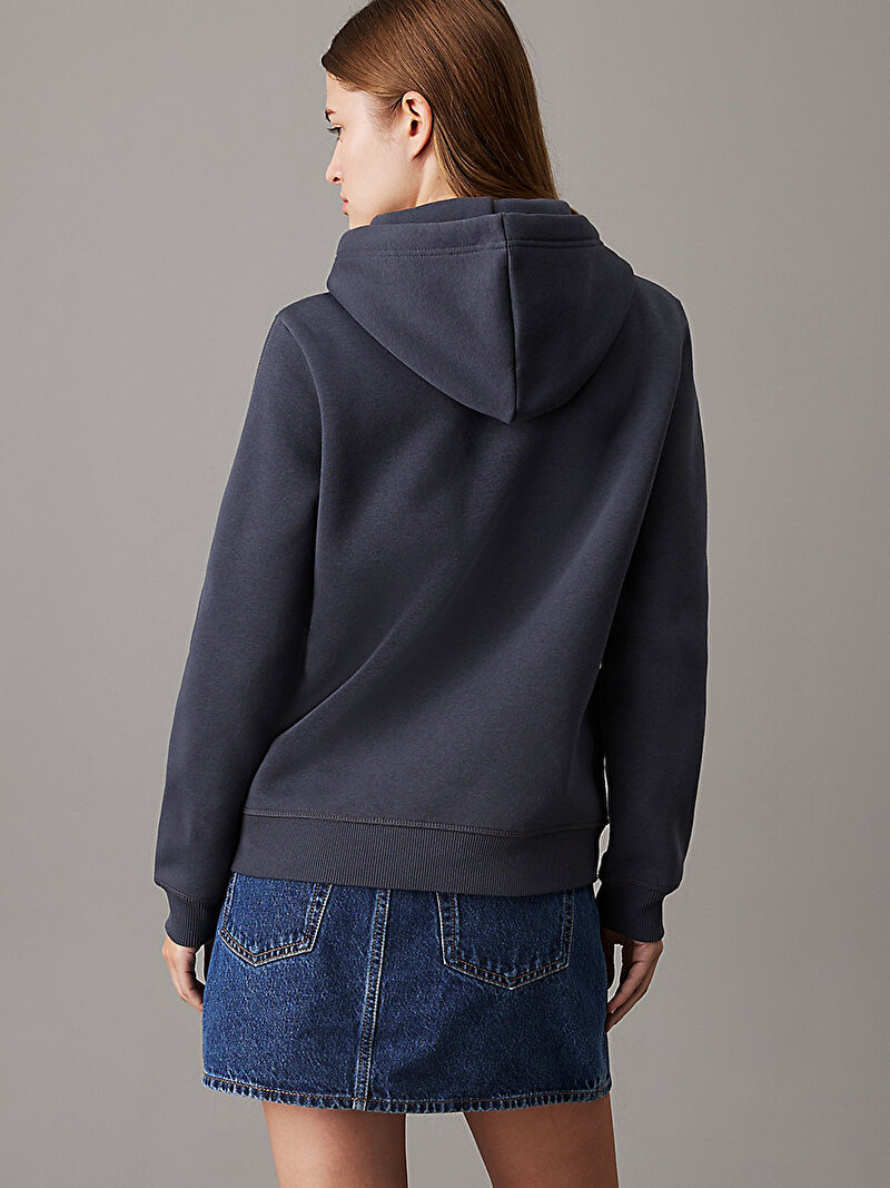 Calvin Klein Lacivert Renkli Kadın Regular Hoodie Sweatshirt