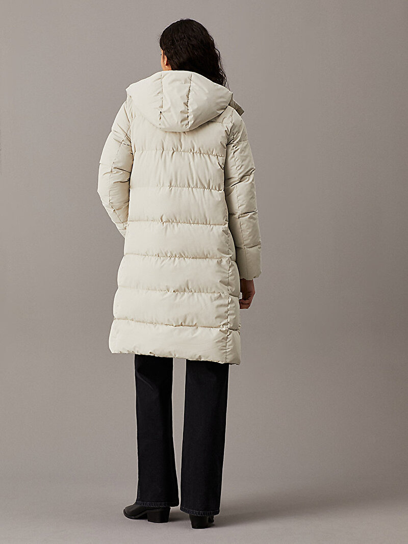 Calvin Klein Bej Renkli Kadın Monologo Non Down Puffer Mont