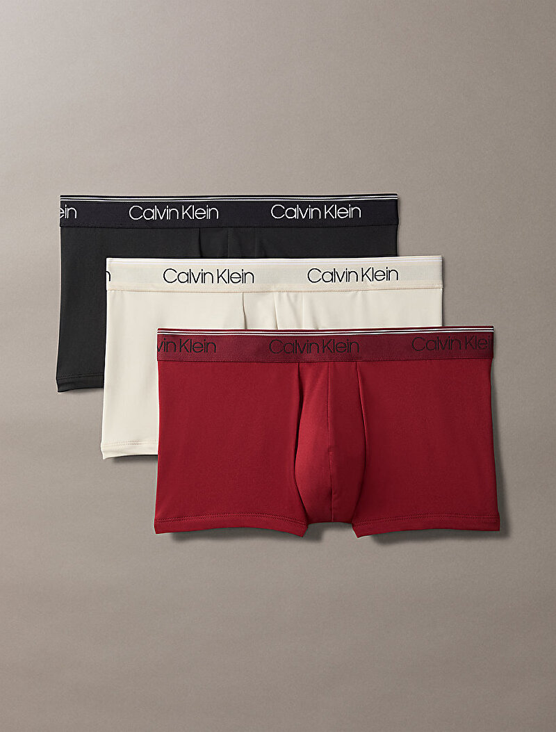 Calvin Klein Çok renkli Renkli Erkek 3'lü Low Rise Trunk Boxer