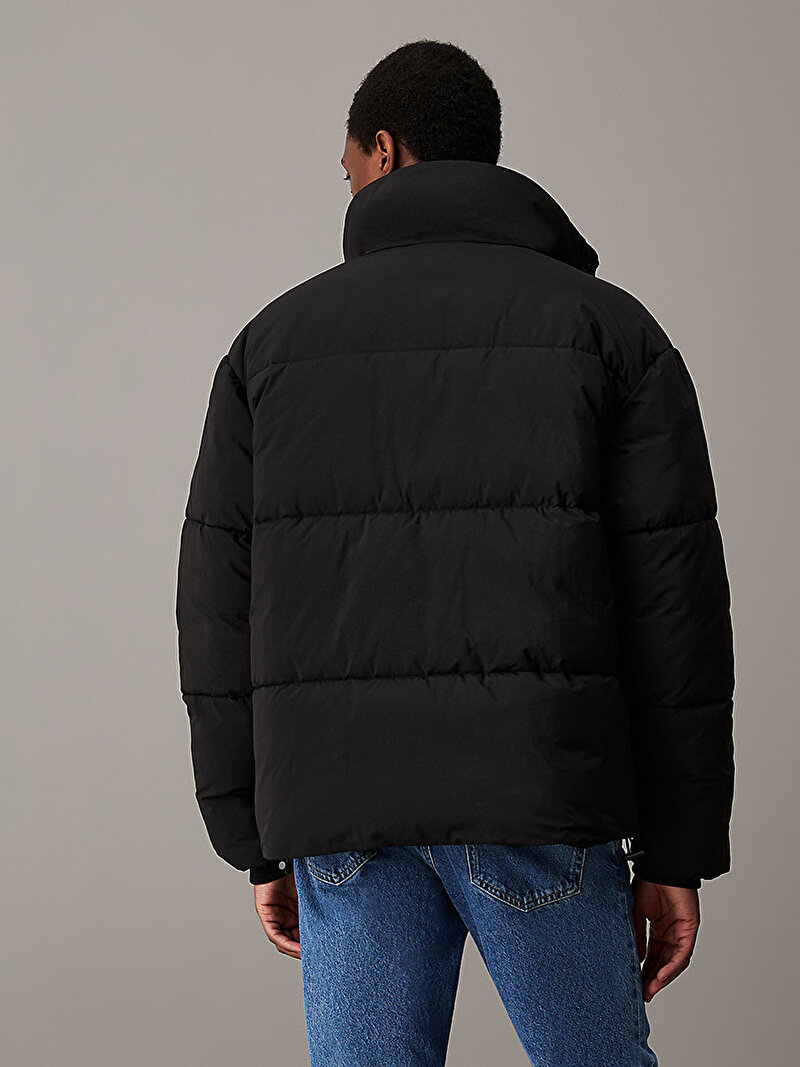 Calvin Klein Siyah Renkli Erkek Chenille Puffer Mont