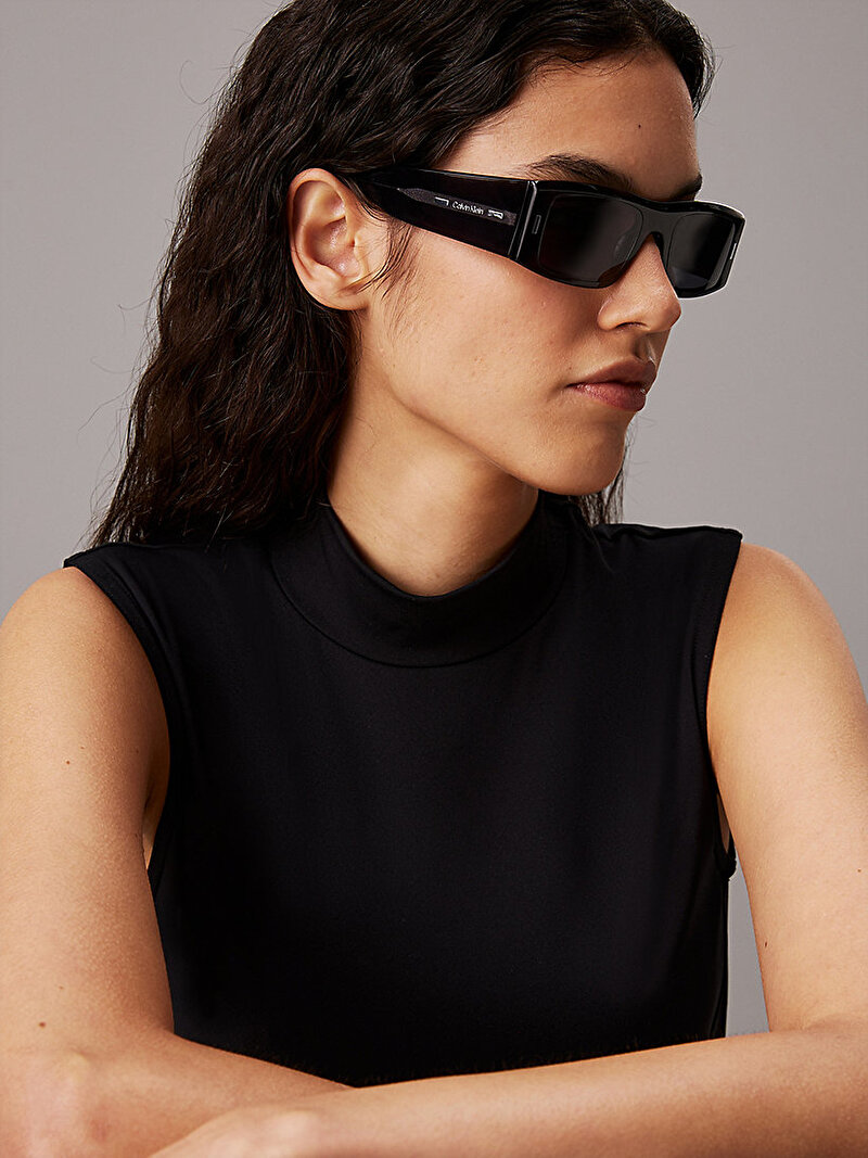 Calvin Klein Gri Renkli Unisex Square Güneş Gözlüğü