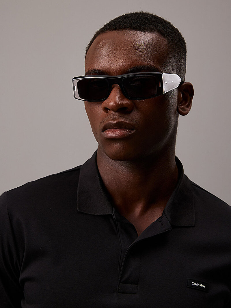 Calvin Klein Gri Renkli Unisex Square Güneş Gözlüğü