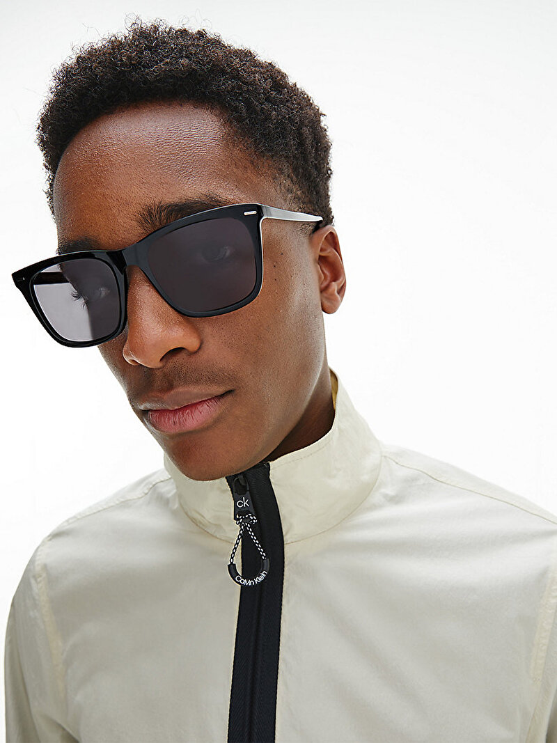 Calvin Klein Siyah Renkli Erkek Modified Güneş Gözlüğü