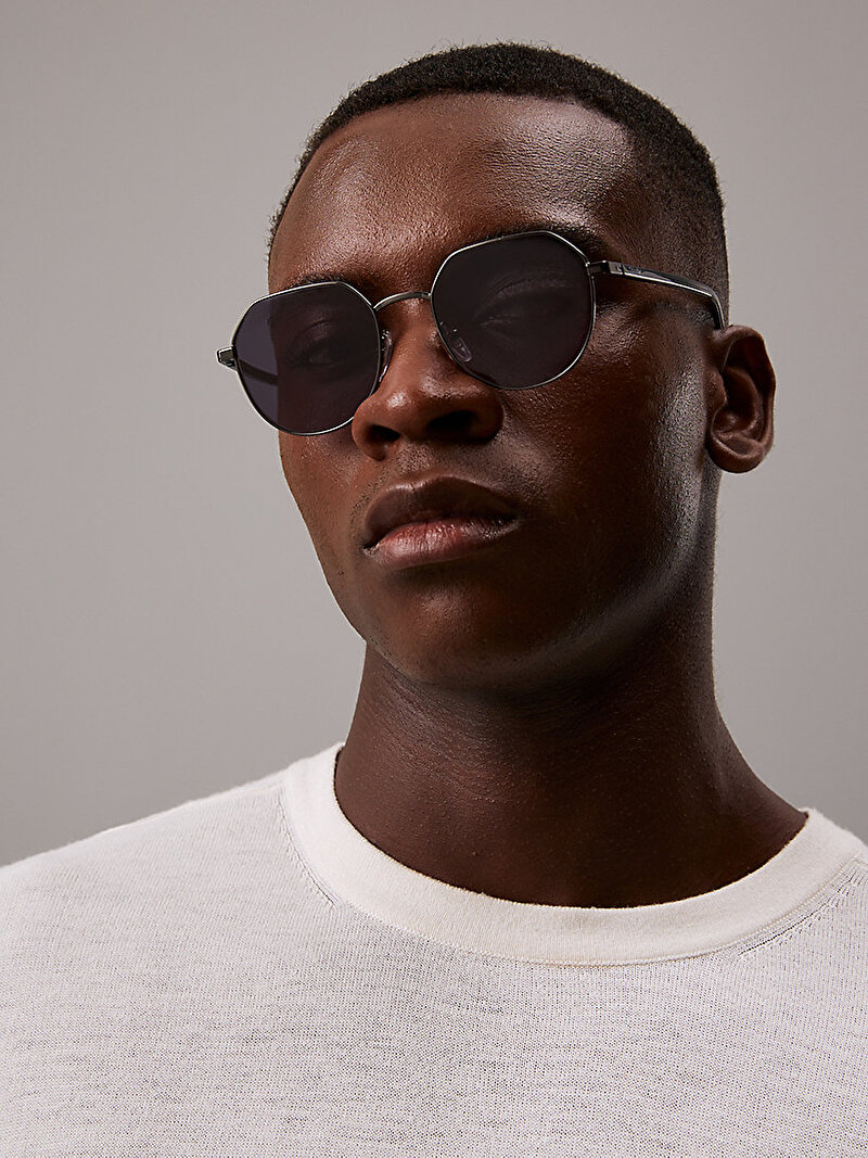 Calvin Klein Siyah Renkli Unisex Rounded Güneş Gözlüğü