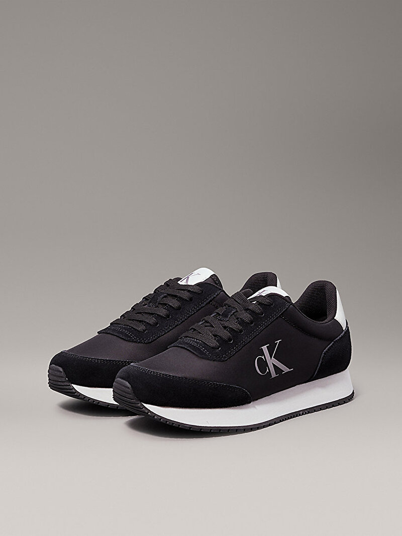 Calvin Klein Siyah Renkli Kadın Runner Laceup Low Sneaker