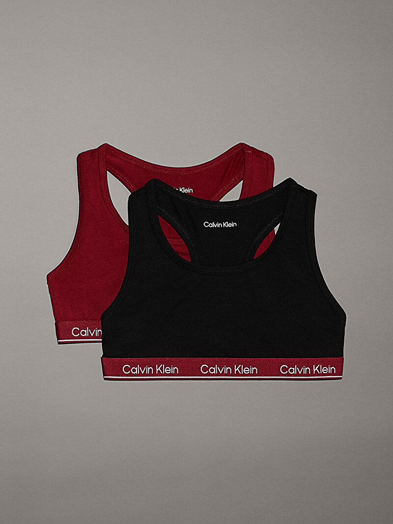 Calvin Klein Kırmızı Renkli Kız Çocuk 2'li Paket Bralet