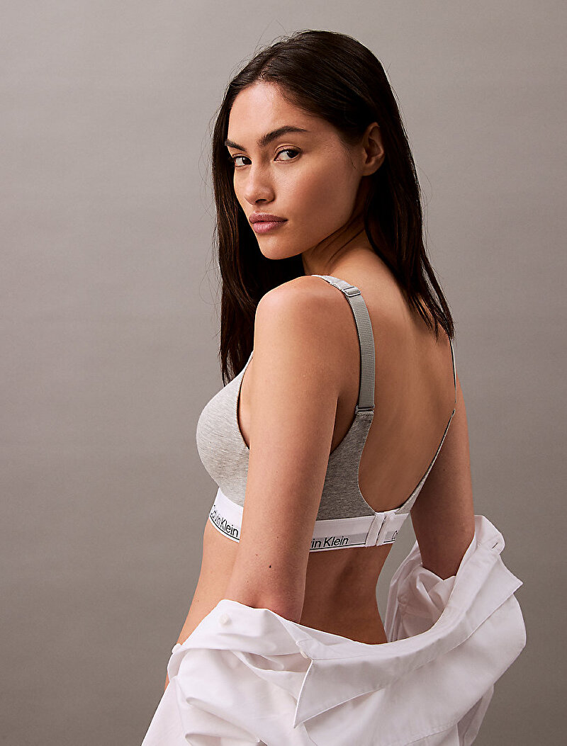 Calvin Klein Gri Renkli Kadın Lift Bralet