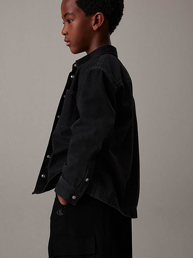 Calvin Klein Siyah Renkli Erkek Çocuk Dry Knit Skater Pantolon