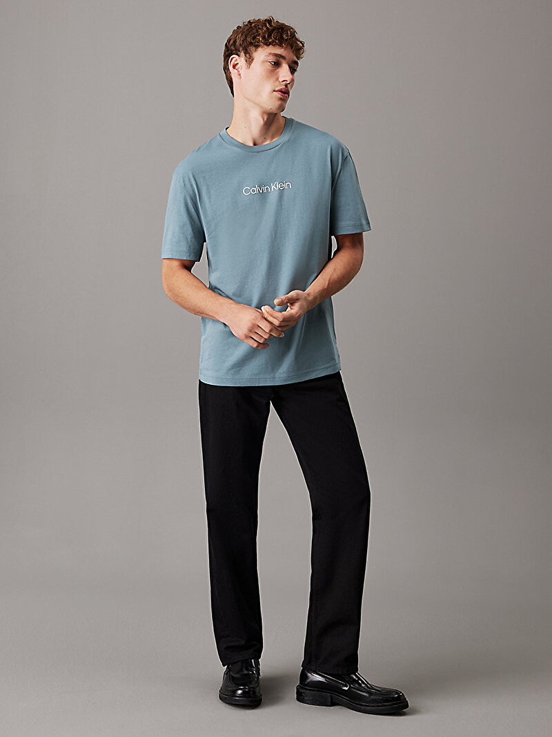 Calvin Klein Mavi Renkli Erkek Hero Logo Comfort T-shirt