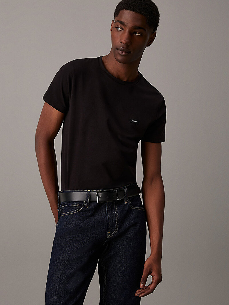 Calvin Klein Siyah Renkli Erkek Stretch Slim Fit T-shirt