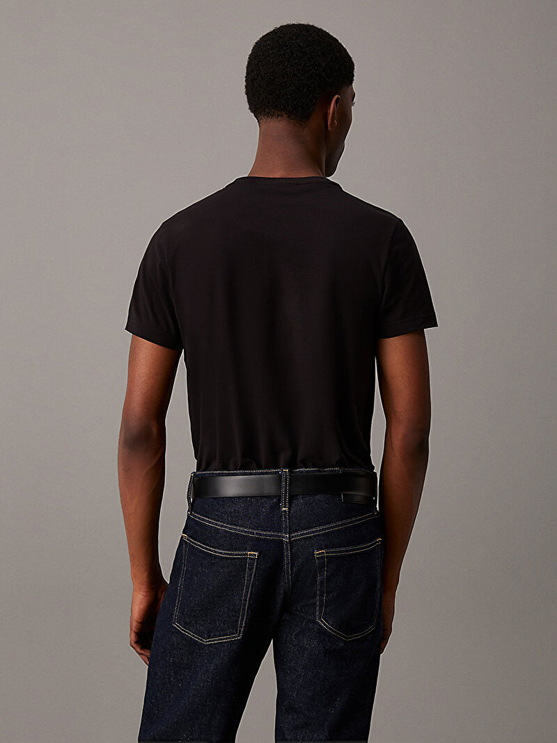 Calvin Klein Siyah Renkli Erkek Stretch Slim Fit T-shirt