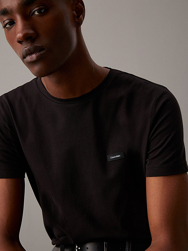 Calvin Klein Siyah Renkli Erkek Stretch Slim Fit T-shirt